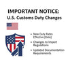 Notice: New Customs & Shipping Policy Effective August 29th