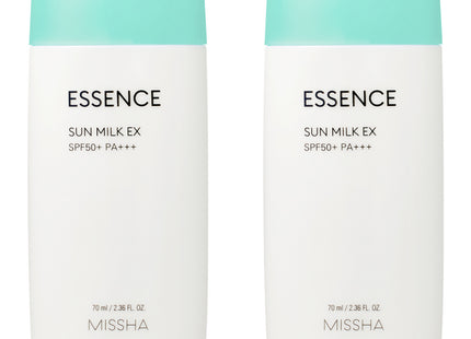 MISSHA  All Around Safe Block Essence Sun Milk EX SPF50+ PA+++, 70ml, 2 count
