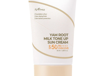 ISNTREE  Yam Milk Tone-Up Sun Cream SPF50+ PA++++, 50ml, 1 count
