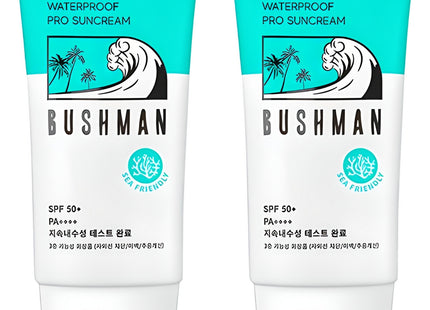 NONE COMPANY Bushman Waterproof Pro Sunscreen SPF50+ PA++++, 50g, 2 Pack