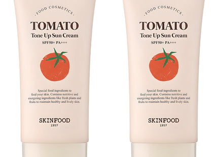 SKINFOOD  Tomato Tone Up Sun Cream SPF50+ PA+++, 50ml, 2 Count