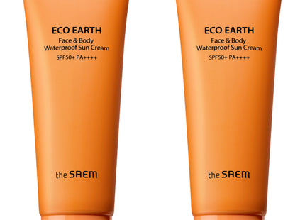 THE SAEM  Eco Earth Waterproof Sun Cream SPF50+ PA++++ 100g 2-Pack