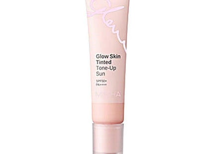 MISSHA  Glow Skin Tinted Tone Up Sunscreen SPF50+ PA++++, Cheongborapink, 30ml, 1 Pack