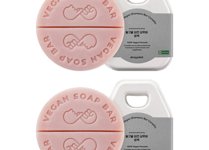 DONGGU BAT Vegan Shampoo Bar Camellia, 120g, 2-Pack