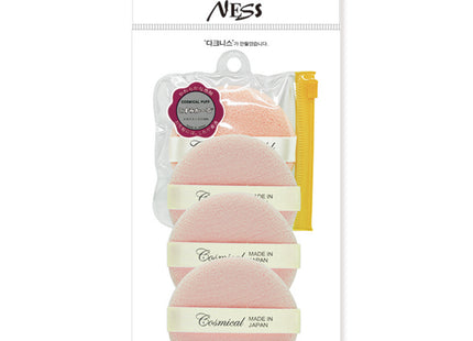 DARKNESS CARON  Foundation Puff Small 4p + Pouch Set, Mixed Colors, 1 Set