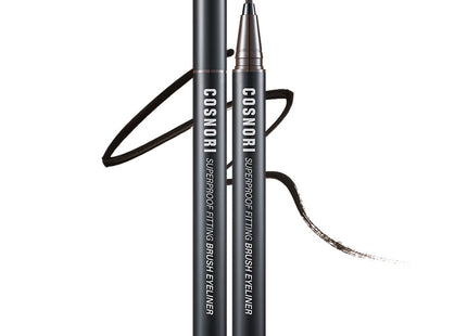 COSNOIR  Superproof Fitting Brush Eyeliner 0.6g, 1 piece, 02 Black Brown