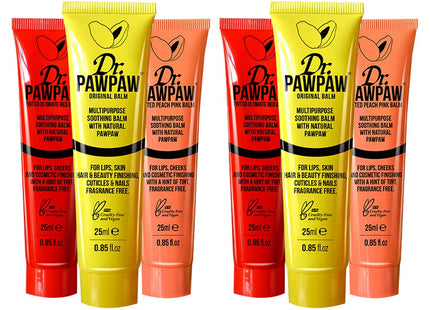 DOCTORPOPO  Multi Balm Original 25ml + Pink 25ml + Red 25ml, Set of 2