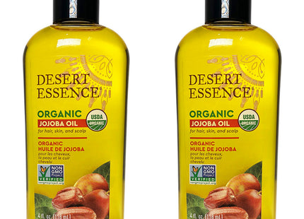 DESERT ESSENCE  Organic Jojoba Oil, 118ml, 2 Pack
