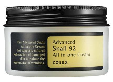 COSRX Advanced Snail 92 All-in-One Cream, 100ml, 1 count