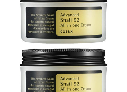 COSRX  Advanced Snail 92 All in One Cream, 100ml, 2 Pack