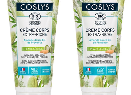 COSLIX  Body Cream Sweet Almond Vanilla Scent, 200ml, Set of 2