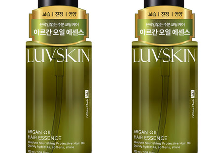 LOOBSKIN  Argan Oil Hair Essence White Musk Scent, 100ml, 2 Count