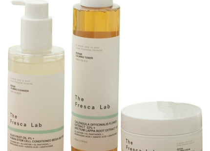THE FRESCA LAB REPAIR BASIC CALMING CLEANSER 200ML + TONER 200ML + CREAM 100G SET