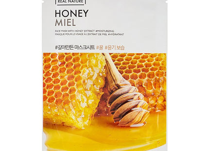 THE FACE SHOP  Real Extract Honey Mask Sheet, 1 Sheet, 1 Pack
