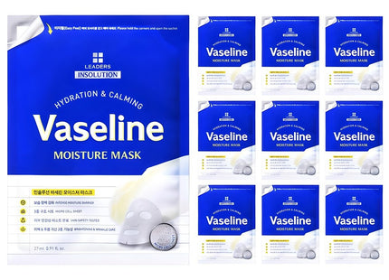 LEADERS COSMETICS Leaders Insolution Vaseline Moisture Mask, 10 Count, 1 Pack
