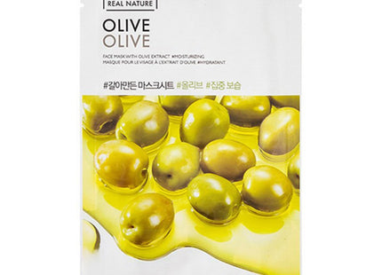 THE FACE SHOP Real Nature Olive Sheet Mask, 1 count, 1 Pack