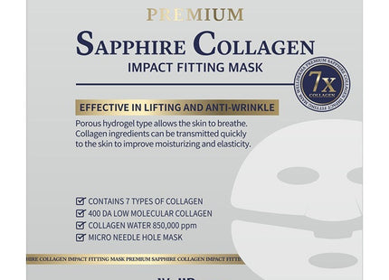 WELLDERMA Wellderma Premium Sapphire Collagen Impact Fitting Mask 25g, 3ea