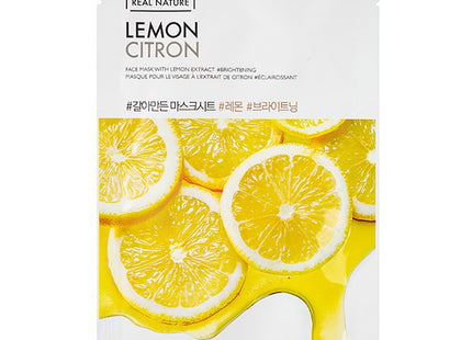 THE FACE SHOP   Real Nature Lemon Sheet Mask 20g, 1 Count, 1 Pack