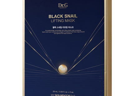 DR.G  Black Snail Lifting Mask, 5 pcs, 1 Count