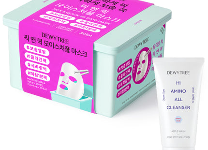 DEWYTREE  Special Pick & Quick Moistureful Mask + Hialmino Foam 50ml, 1 Set