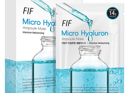 FIF  Low Molecular Hyaluron Ampoule Mask Pack, 10 Sheets, 1 Pack