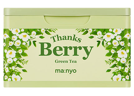 MANYO FACTORY  Thank You Berry Green Tea Mask Sheet, 30 Sheets, 1 Pack