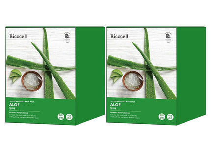 RICOCEL  Nature Recovery Mask Pack Aloe, 30 Count, 2 Pack