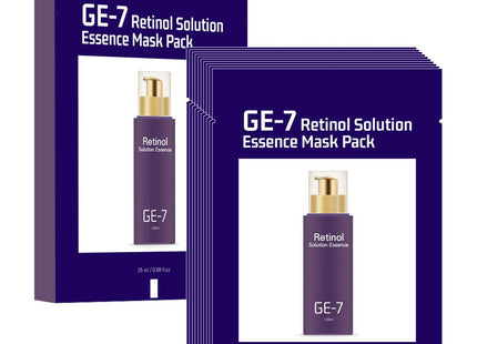 GE7  Retinol Solution Essence Mask Pack (Gift Set), 10 Sheets, 1 Pack