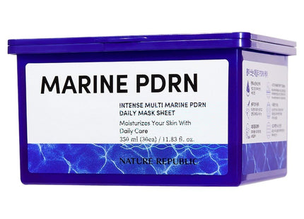 NATURE REPUBLIC  INTENSE MULTI MARINE PDRN DAILY MASK SHEET, 30 SHEETS, 1 PACK