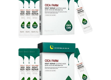 FARM STAY  Cica Farm Night Repair Sleeping Mask 4ml, 20 Count, 2 Pack