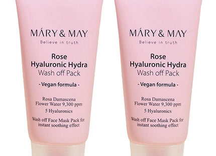 MARIENMAY  Rose Hyaluronic Hydra Wash-off Pack 30g, 2 count