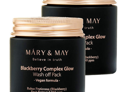 MARIENMAY  Blackberry Complex Glow Wash-off Pack 125g, 2 Count
