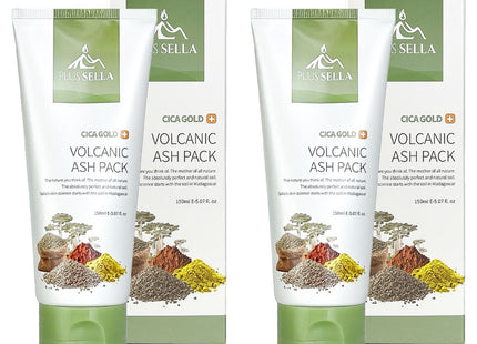SELLA  CicaGold Volcanic Ash Pack, 1 Pack, 2 Count