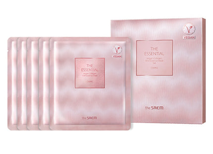 THE SAEM  The Essential Collagen First Essence Mask Set, 5 Count, 1 Pack