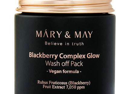 MARIENMAYE  Blackcurrant Complex Glow Wash Off Pack 125g 1 Pack 1 Count