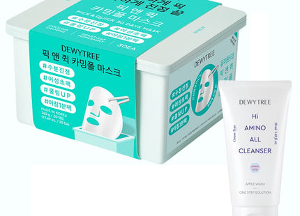 DEWYTREE  Pick & Quick Calming Full Mask + High Amino Cleansing Foam 50ml, 1ea
