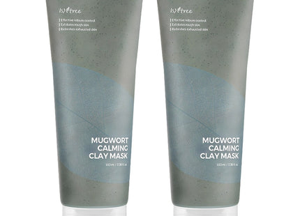 ISNTREE  Mugwort Calming Clay Mask 100ml, 2 count