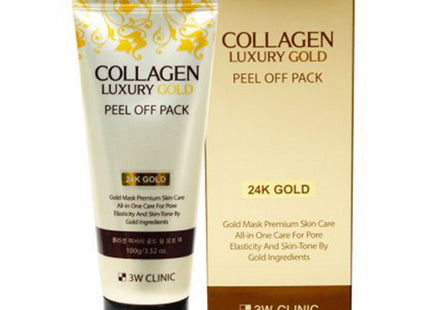 3W CLINIC  Collagen & Luxury Gold Peel-Off Pack 100g, 1 Count