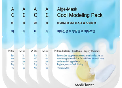 MEDIFLOWER  Diatomaceous Earth Disposable Modeling Pack Pouch Cool 28g x 5 Counts