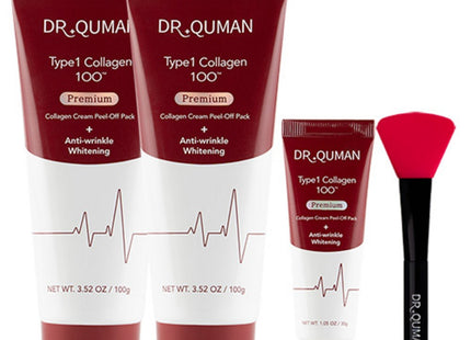 DR.QUMUN Dr.Qumun Premium TYPE1 Collagen Cream Pack 100g x 2p + 30g + Spatula Set, 1 Set