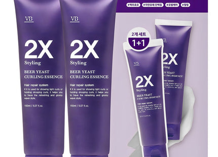 VIVAWAVE  Beer Yeast 2X Styling Curling Hair Essence, 150ml, 2 Count