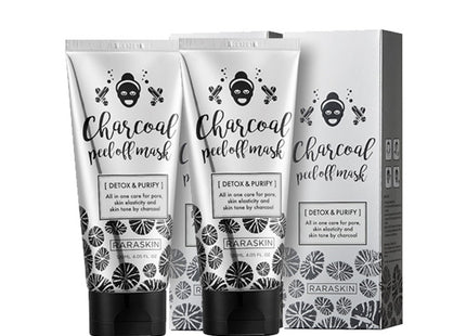 LALA SKIN  Charcoal Black Peel-Off Mask Pack 120ml, Pack of 6