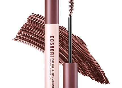 COSNOIR  Perfect Setting Waterproof Long & Curl Mascara 7ml, 03 Rosy Brown, 1 Count