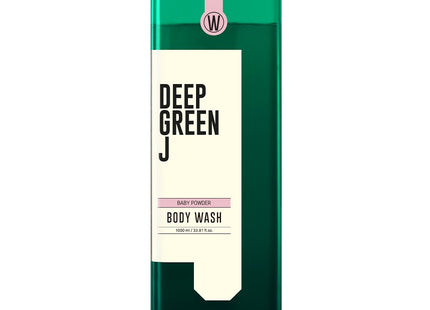 DEEPGREENJ  Nature Vegan Body Wash Baby Powder, 1L, 1 count