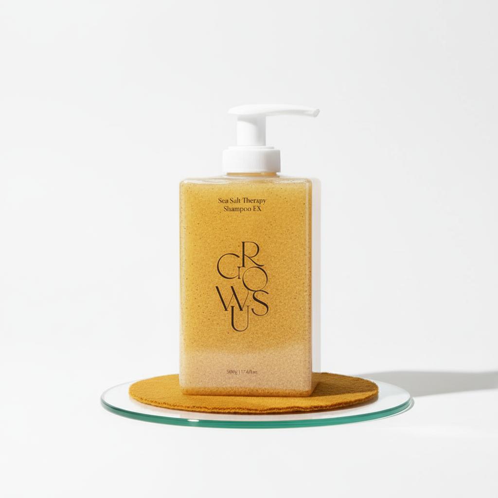 Growus Sea Salt Therapy Shampoo EX: Your Ultimate Scalp Detox & Volume Booster! #Review