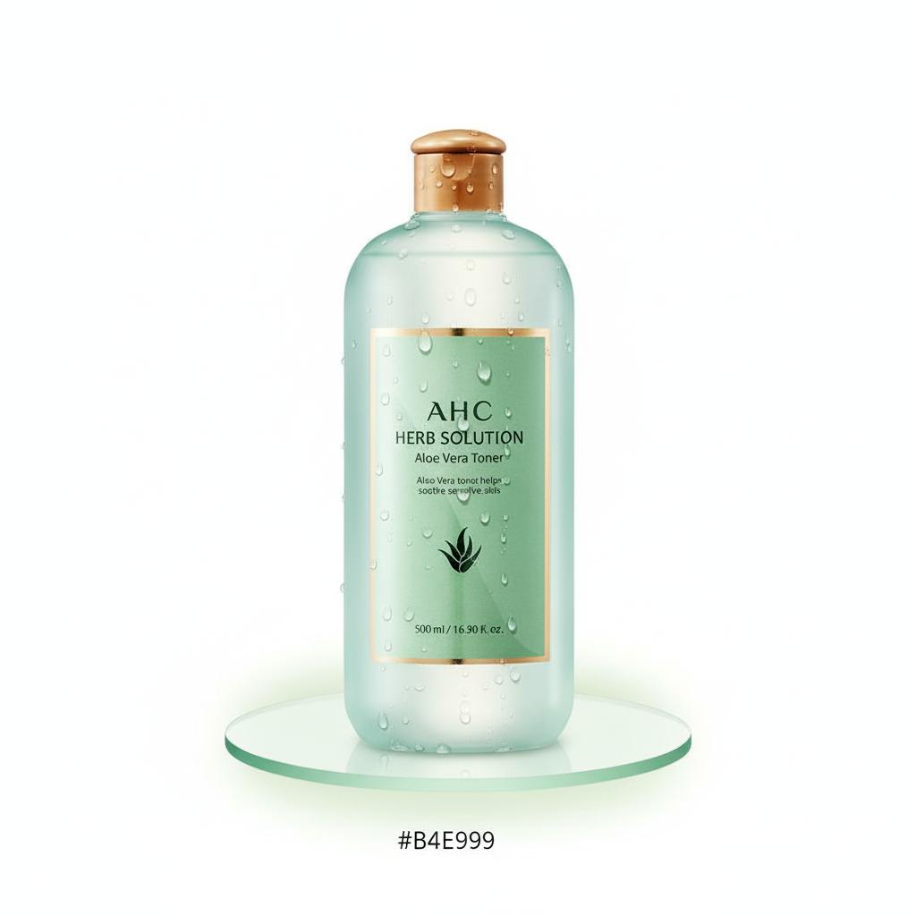 AHC Herb Solution Aloe Vera Toner 500ml: Your Ultimate K-Beauty Hydration & Soothing Secret!
