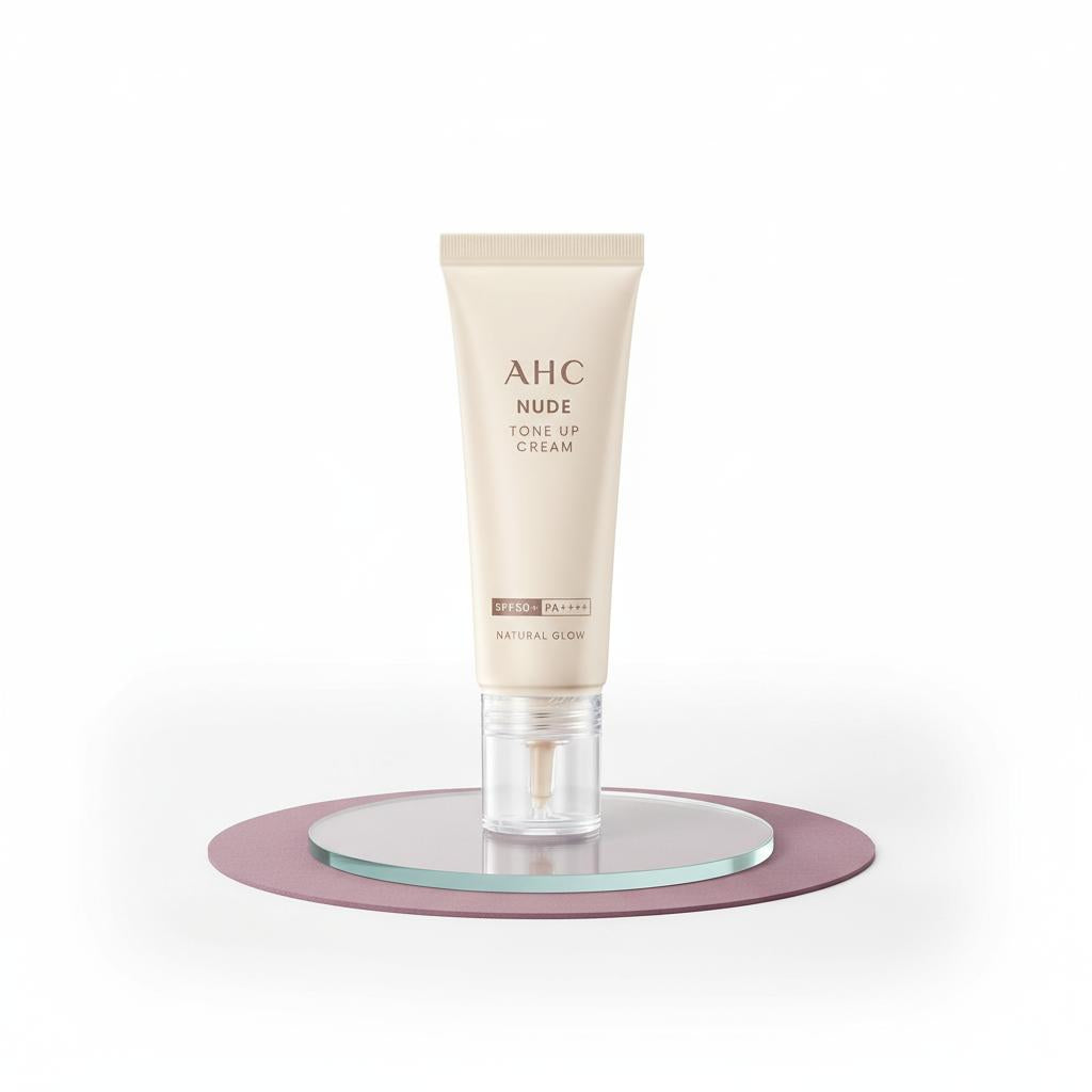 AHC Nude Tone-Up Cream Natural Glow: Your Secret to Effortless Radiance & Sun Protection!