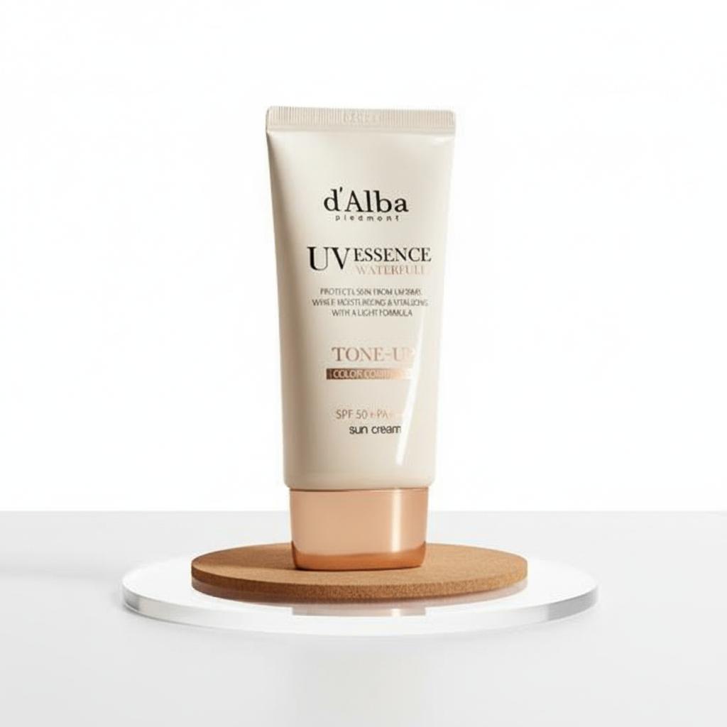 My Holy Grail: The d'Alba Waterful Tone-Up Sun Cream Review | SPF50+ PA++++ for Radiant Skin!