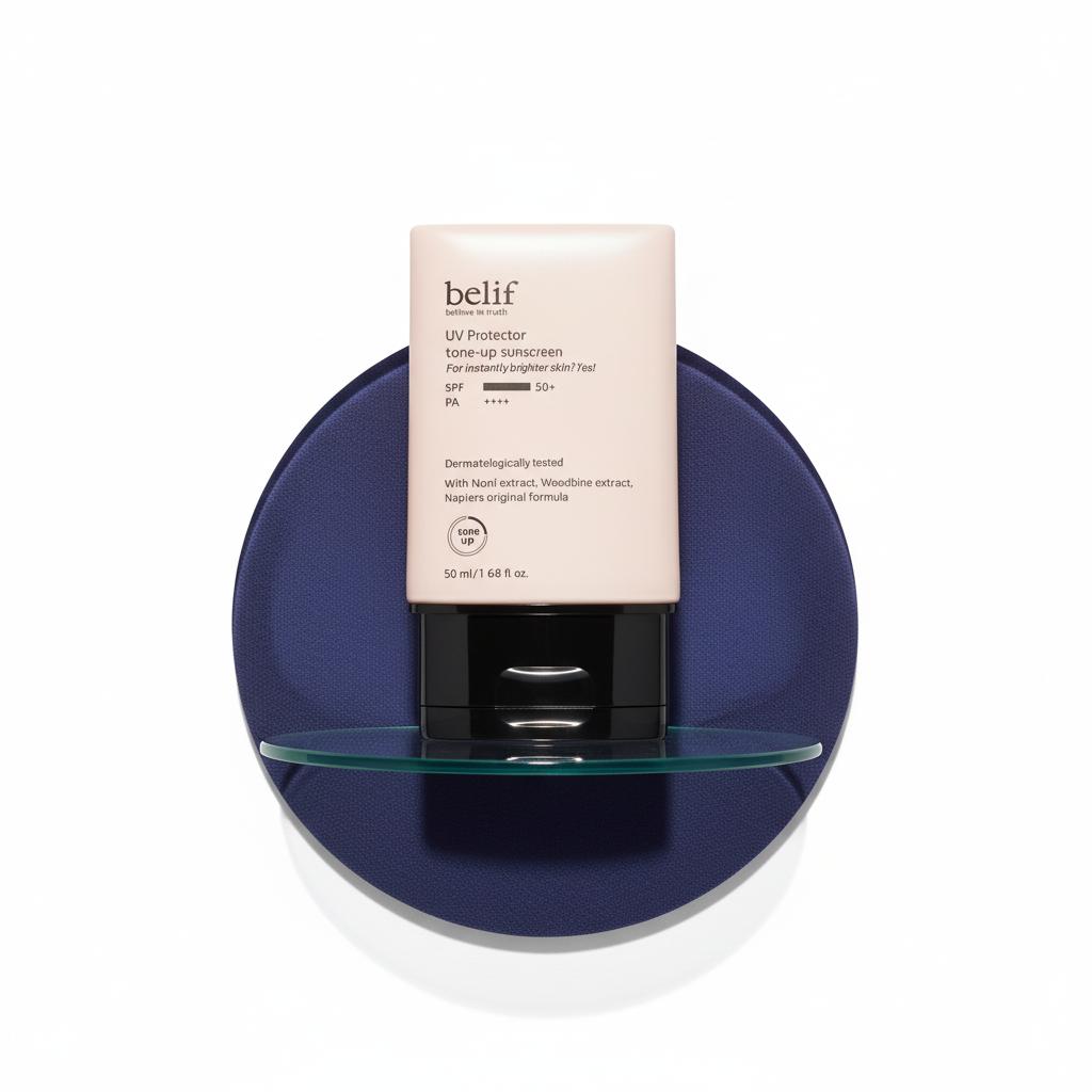 My Holy Grail Tone-Up Sunscreen: Belif UV Protector Tone Up Sunscreen Review | SPF 50+ PA++++ for a Radiant Glow!
