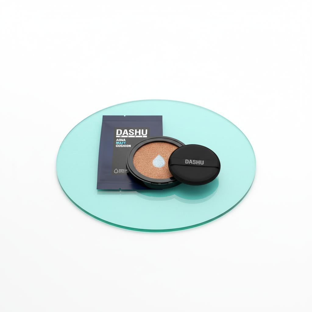 Effortless Perfection: DASHU Men's Aqua Matte BB Cushion (Refill) - My Korean Daily Routine Secret!